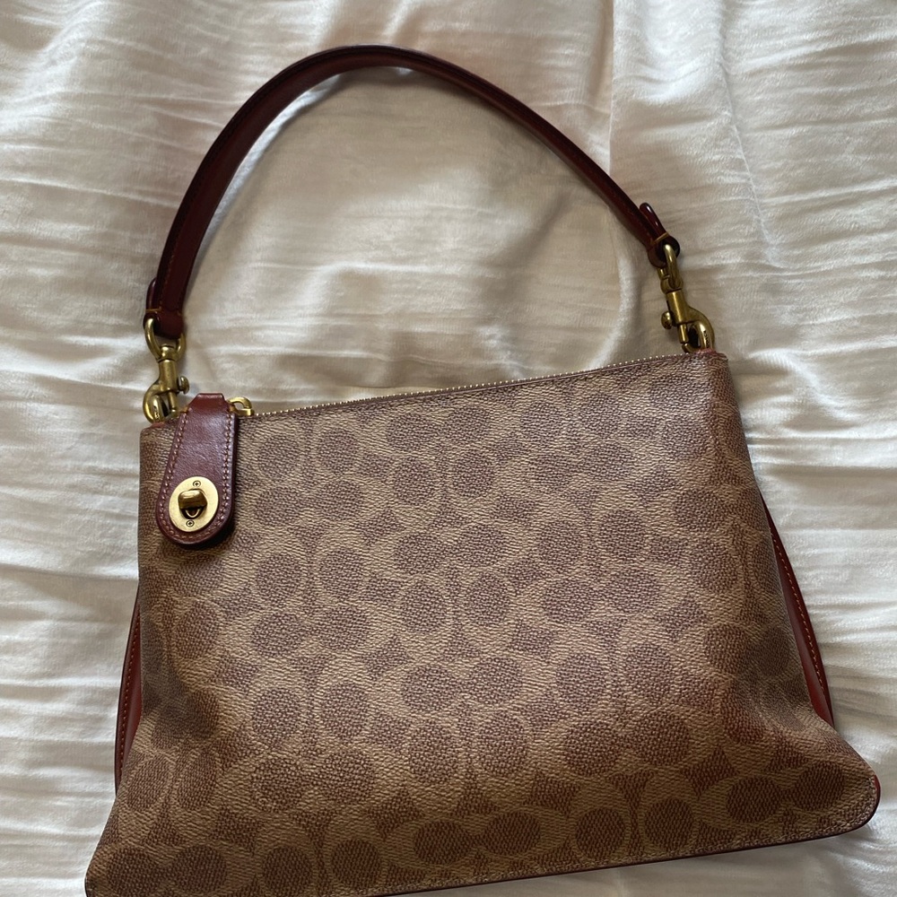 Coach Brown Signature Shoulder Bag